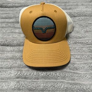 Kimes Ranch Cream and Red Trucker Hat